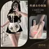 Lingerie Sexy Estilo Puro Desejo Noturno, Camisola Doce e Fofa de Servente com Alças, Roupa Tentadora de Menina Gato 8117