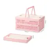Cesta de Compras Plegable, Cesta de Picnic, Cesta de Almacenamiento Plegable, Artículos Esenciales para Acampar al Aire Libre, Cesta de Compras Portátil para Supermercado