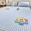 Protector de colchón de algodón lavable bordado específico para dormitorio, pieza única 90x190, funda de colchón individual pura de algodón para estudiante
