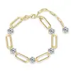 Pulsera Tenis de Moissanita de 1 Quilate Plata de Ley S925 Lujo Ligero Gama Alta Paperclip Pulsera de Nicho Transfronterizo Nuevo Modelo