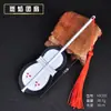 Periférico de Animação Uchiha 14cm Leque de Fogo Liga Metálica Completa Modelo de Arma Enfeites Ninja Adereços Feitos à Mão