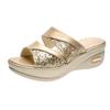 Sandalias de 43 yardas para mujer, verano, ropa de exterior, moda, nuevas, suela gruesa, tacón de cuña tipo muffin, sandalias de boca de pez para mujer, zapatos de madre