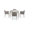 Mesa y Silla Nórdicas para Exteriores Silla de Mimbre para Balcón Exterior de Mimbre Muebles de Hotel para Jardín Exterior Patio de Ocio Encimera de Roca