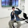 Camisa Jeans Lavada Estilo Japonês Masculina Manga Longa Caimento Solto Top Jeans Masculino Jaqueta Casual Outono