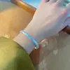 Pulsera de Plata de Ley Garra de Gato Pie de Gato Plata 9999 Palabras Lucidas del Gato Lucido Estilo Nacional de Nicho Pulsera de Plata Pulsera Regalo para Novia