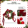 Nueva Decoración Navideña Corona Pequeña Ramas de Pino Simuladas Piñas Bayas Rojas Anillo para Velas Anillo Decorativo Portavelas Navideño Corona