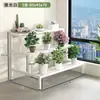 Estante de Flores para Balcón Tipo Piso Multicapa Escalonado Anti-óxido Patio Suculentas Interior y Exterior Estante de Flores de Hierro Interior