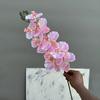9 novos tecidos de seda de alta qualidade impressão texturizada de phalaenopsis flor artificial de phalaenopsis comércio exterior transfronteiriço atacado de flores