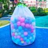 Bolsa de Almacenamiento para Pelotas de Playa Gran Capacidad Cesta de Almacenamiento para Pelotas Rebotantes Infantiles Bolsa de Malla Lavable Transpirable Bolsa Blanca