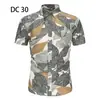 2023 Comercio Exterior Transfronterizo Nueva Camisa de Manga Corta para Hombre Estilo Coreano Moda Juvenil Casual Camisa Estampada para Hombre