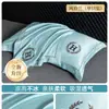 Funda de almohada de seda helada refrescante lavable Juego de dos fundas de almohada bordadas de verano Funda de almohada individual lavable a máquina 48X74Cm