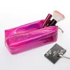 Bolsa de Cosméticos a Laser Estilo Coreano Criativa Nova Bolsa de Cosméticos Feminina de PVC Bolsa de Higiene Pessoal à Prova d'Água Bolsa de Cosméticos Portátil para Viagem