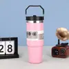 Taza Termo de Acero Inoxidable de Gran Capacidad Transfronteriza con Alto Valor Estético, Vaso de Hielo Portátil de 30 oz