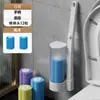 Cepillo de Inodoro Desechable para Baño Cabezal de Repuesto Esponja Cabezal Montado en Pared Desodorizante Limpiador Juego Transfronterizo