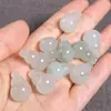 Pendente Natural de Cabaça Verde Tianshan de Xinjiang Jade de Seda Dourada Flor Flutuante Jade Cabaça Pingente Acessórios para Pendurar em Bolsa DIY