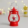 Lanterna de Pônei de Natal Portátil Atmosfera Pequena Lâmpada a Óleo Jardim de Infância Crianças Presente de Natal Enfeites Decorativos Criativos Atacado