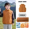 Chaleco de estilo europeo para niños, forrado de forro polar y engrosado, chaqueta de invierno, ropa nueva para niños, ropa de bebé, ropa de invierno