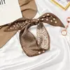 Bufanda de seda estilo coreano ins, cinta, bufanda decorativa versátil para mujer, corbata, bolsa, pelo, bufanda larga de doble cara, bufanda