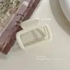 Pinza de Agarre Cuadrada Textura Mate Estilo Coreano para Mujer Parte Trasera de la Cabeza Pequeña Pinza de Tiburón para Media Cabeza Pinza para el Cabello Accesorios para la Cabeza de Gama Alta para Mujer