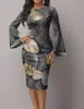 Novo Vestido Feminino da Temu, Colorido, com Elemento 3D, Fashion, Justo ao Corpo, com Estilo Único Outono/Inverno e Cintura Marcada