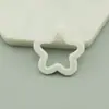 Estrella de Cinco Puntas Calada de Acrílico Color Sólido 3 cm Agujero para Colgar Pendientes Colgantes DIY Accesorios de Joyería Llavero Colgante para Bolsos
