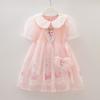 Vestido de Princesa Aisha para Niña Transfronterizo Verano Nuevo Estilo vestido Vestido para Niña Vestido de Cumpleaños para Actuación