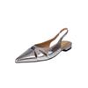 Sandalias de Verano 2024 de Cuero Genuino Completo, Diseño Casual pero Consciente, Tacón Bajo, Corte, Puntera de Piel de Vaca, Espalda Hueca, Disponibles en Tallas Grandes y Pequeñas
