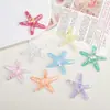 Acessórios de Resina DIY Desenho Animado Joias Estrela do Mar Cintilante Cola de Chantilly Grampo de Cabelo Capa de Celular Fivela de Sapato Chaveiro Pingente com