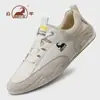 Zapatos de hombre Gongyang originales, zapatillas de entrenamiento alemanas de cuero genuino, zapatillas deportivas casuales transpirables de suela blanda para hombre 2026, zapatos cómodos y ligeros