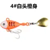 Señuelo Cuchara Vibratoria de Hierro Fundido para Lanzamiento a Larga Distancia, Micro Señuelo Remolino Pequeño, Spinnerbait Multiusos de Agua Dulce para Lobina y Trucha