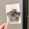 Lindo pasador lateral de peluche para niños, pinza para el cabello versátil y elegante para niñas, dulce y para uso diario accesorio para el cabello de estrella de cinco puntas BB