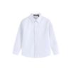 Camisa Blanca de Invierno para Niños con Forro Polar de Manga Larga, Camisa Blanca Gruesa para Niños, Calentita de Algodón Puro para Niñas a Prueba de Frío para Actuación