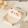 Soporte para Tapa de Olla Oso de Dibujos Animados, Estante de Espátulas para Mesa, Estante de Almacenamiento para Tapa de Olla y Tabla de Cortar en Encimera de Cocina, Versión Engrosada, Organizador de Almacenamiento