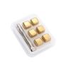 Set de Cápsulas de Hielo Metálicas de Acero Inoxidable 304 Dorado para Whisky, Bebidas y Cerveza