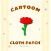 Parches bordados termoadhesivos de comercio exterior al por mayor, parches de tela de flores de dibujos animados para manualidades, accesorios para ropa, parches para reparar agujeros sin coser