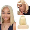 Gorro de encaje frontal peluca de pelo corto liso gorro de encaje comercio exterior Europa y América peluca de encaje nueva pelucas de cuerpo