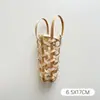 Arte de Bambu Xin Sheng Formato de Zongzi Decoração Trançada de Bambu DIY Estilo Chinês Auspicioso Artesanato Criativo Material de Arte Floral Trançado Feito à Mão