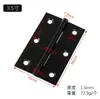 Bisagra Pequeña de Acero Inoxidable Chapado en Negro Transfronteriza para Puerta de Gabinete Apertura Plana Micro Mini Bisagra 1 Pulgada 2 Pulgadas 4 Pulgadas Bisagra de Apertura Plana
