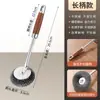 Cepillo de limpieza de bola de estropajo de acero para cocina con mango, estropajo de acero inoxidable para ollas, cepillo para ollas y vajilla para el hogar, cepillo para ollas, transfronterizo