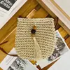 Bolso Tejido de Papel, Bolso Tejido de Paja Hecho a Mano, Bolso Cruzado, Nuevo Bolso Tejido a Mano con Borlas de Verano, Bolso de Playa para Vacaciones, Bolso Versátil para Mujer
