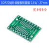Placa Adaptadora SMD para DIP SOP8 SSOP TSSOP8/10/14/16/20/24/28 SOT23 DIP
