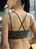 2025 Primavera Hermoso Espalda Cruzada Sujetador Deportivo para Mujer Transpirable a Prueba de Impactos Push up Ropa Interior para Correr Yoga Venta al Por Mayor de Fábrica
