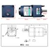 Motorreductor Xinda de Fábrica 15W Velocidad Ajustable CA 220V Avance y Retroceso Baja Velocidad Velocidad Lenta Motor Pequeño