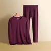 Stock de fábrica Conjunto de Ropa Interior Térmica de Invierno para Hombre Doble Cara De Rong Auto-Calentable Ropa Interior de Otoño para Jóvenes y Adultos