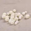 Jade Blanco Natural Raíz de Bodhi Estilo Antiguo Cuentas Barril Cuentas Redondas Cuentas Culturales Blancas para Jugar Accesorios Espaciadores para Pulseras Collares Venta al por Mayor