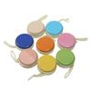 Porta-moedas de Lata Colorido Macaron Mais Vendido, Mini Bolsa Redonda com Zíper Infantil, Caixa de Armazenamento para Moedas e Cabos de Fone de Ouvido