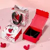 Caja de Almacenamiento de Joyería para el Día de San Valentín 520 Caja con Cajón para Anillos, Pendientes y Collares Caja de Regalo Creativa de Amor Caja de Empaque para Joyería