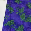 Tela Estampada de Seda Xiangyun Floral Completa Color Tinta para Vestidos Qipao de Mujeres de Mediana Edad y Mayores