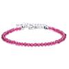 Amazon venda quente transfronteiriça pulseira de contas lapidadas de pedra natural 4mm pulseira simples para mulheres versátil de contas finas pulseira para namoradas