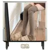 Calcetines de invierno a rayas blanco leche calcetines para la pantorrilla femenina jk estilo puro grano vertical calcetines de tubo medio calcetines japoneses hasta la rodilla calcetines apilados